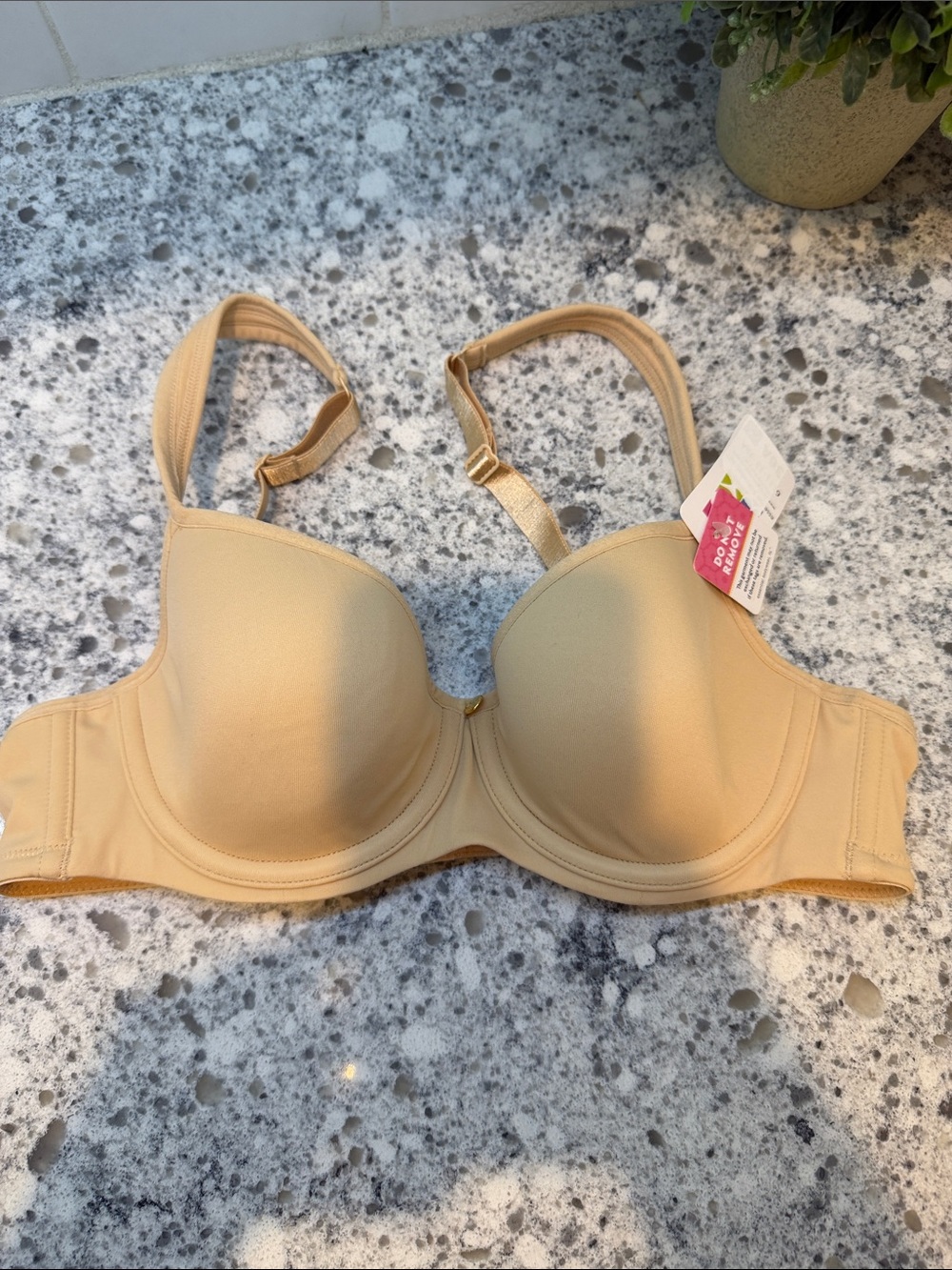 Essential Bodywear nude underwire bra New size 36A